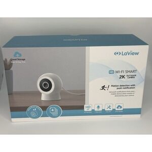 Set of 4 LaView Indoor/Outdoor 2K HD Smart Security Video Cameras w/ 2 Way Audio
